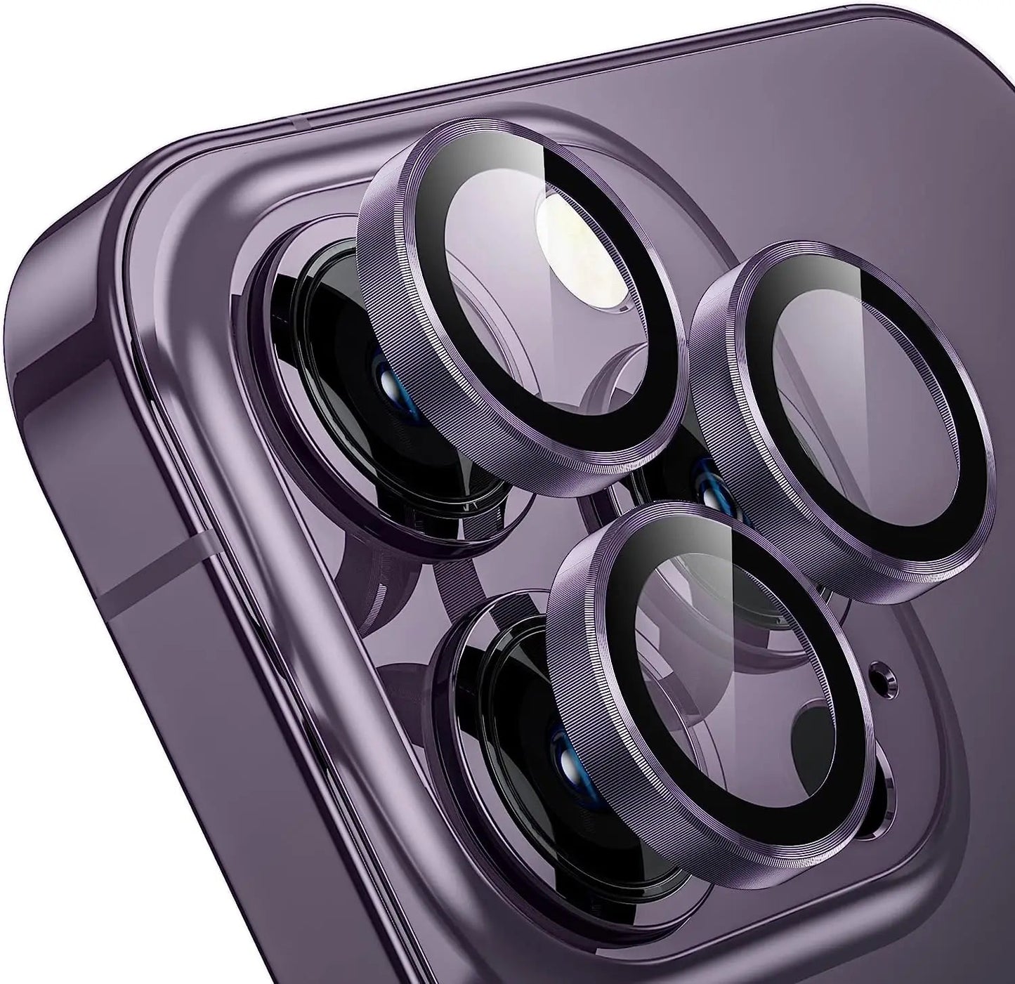 Titanium Gray Metal Tempered Glass Camera Lens Cover - Maison Novaire #