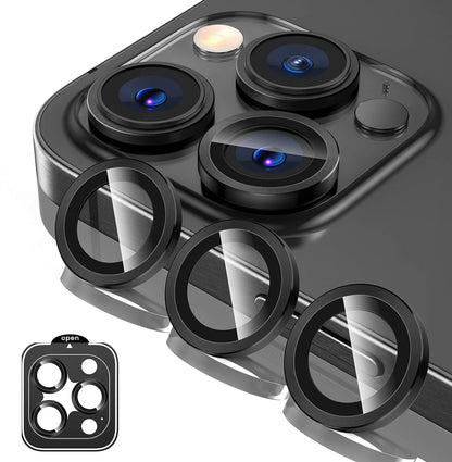 Titanium Gray Metal Tempered Glass Camera Lens Cover - Maison Novaire #
