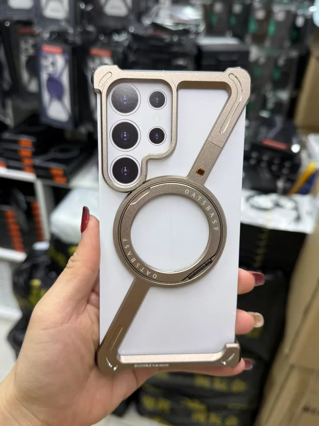 Titanium Metal Phone Case for Samsung Galaxy Fold & Ultra. - Maison Novaire #
