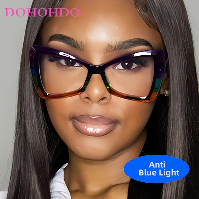 Trendy Butterfly Cat Eye Anti-Blue Light Glasses. - Maison Novaire #