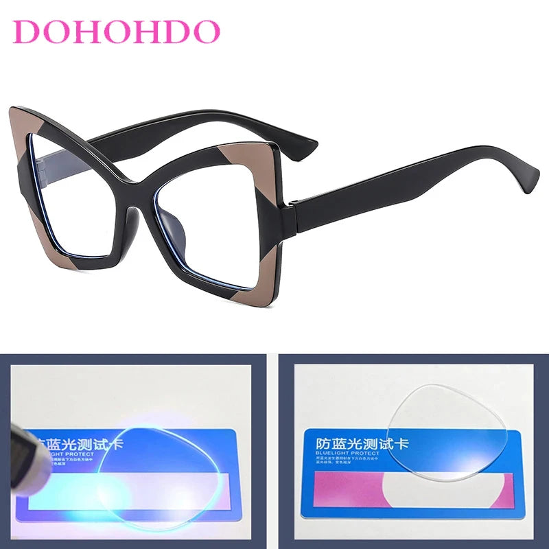 Trendy Butterfly Cat Eye Anti-Blue Light Glasses. - Maison Novaire #