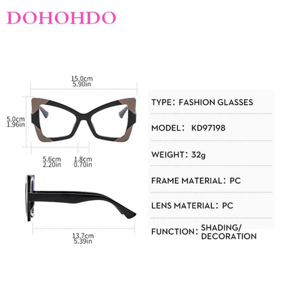 Trendy Butterfly Cat Eye Anti-Blue Light Glasses. - Maison Novaire #