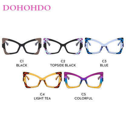 Trendy Butterfly Cat Eye Anti-Blue Light Glasses. - Maison Novaire #