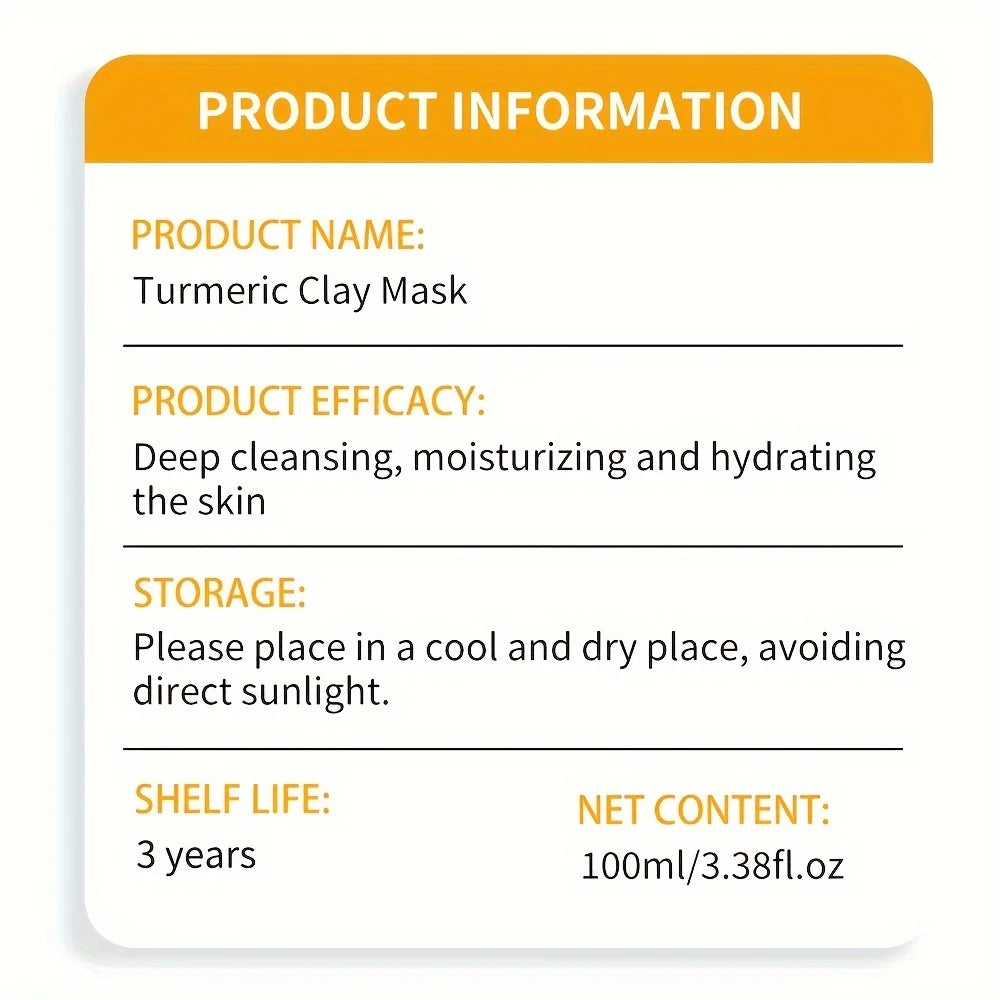 Turmeric  Clay Deep Cleansing Facial Mask. - Maison Novaire #