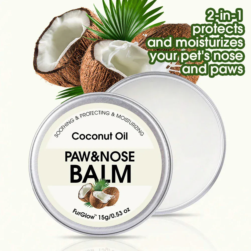 Two-in-One Pet Paw & Nose Care Balm – Coconut Oil Nourishment - Maison Novaire #