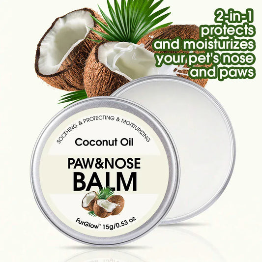 Two-in-One Pet Paw & Nose Care Balm – Coconut Oil Nourishment - Maison Novaire