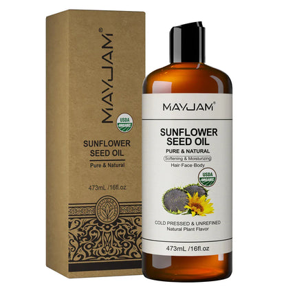 USDA Organic Sunflower Seed Oil for Skin & Hair - Maison Novaire #
