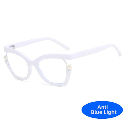 Unisex  Vintage Designer Pearl Cat Eye Optical Glasses - BLAKESTORE-NG