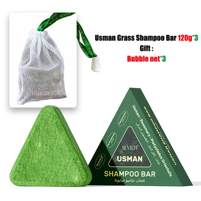 Usman Grass & Platycladus Herbal Shampoo Soap - Maison Novaire