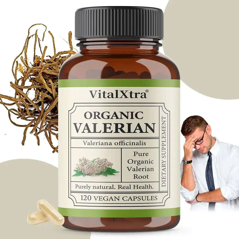 Valerian Root Capsules | Stress Relief Sleep Support | Vegan Non-GMO - Maison Novaire #