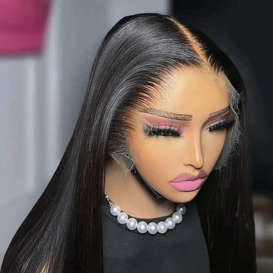 Vietnamese Human Hair Clearance Wig | 13x6 Glueless Bone Straight Lace Front 5x7 Glueless Wig 36inches 180%