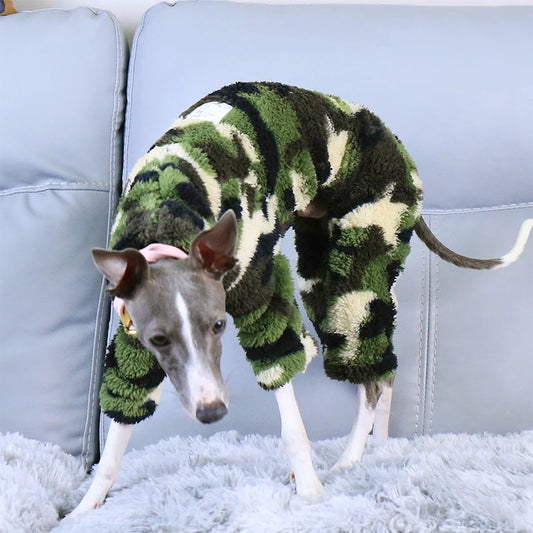 Whippet & Italian Greyhound Fleece Turtleneck Jacket – Warm Winter Dog Jumper - Maison Novaire