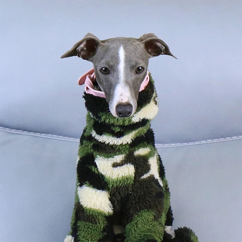 Whippet & Italian Greyhound Fleece Turtleneck Jacket – Warm Winter Dog Jumper - Maison Novaire #