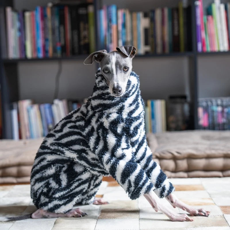 Whippet & Italian Greyhound Fleece Turtleneck Jacket – Warm Winter Dog Jumper - Maison Novaire #