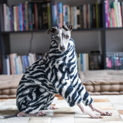 Whippet & Italian Greyhound Fleece Turtleneck Jacket – Warm Winter Dog Jumper - Maison Novaire #