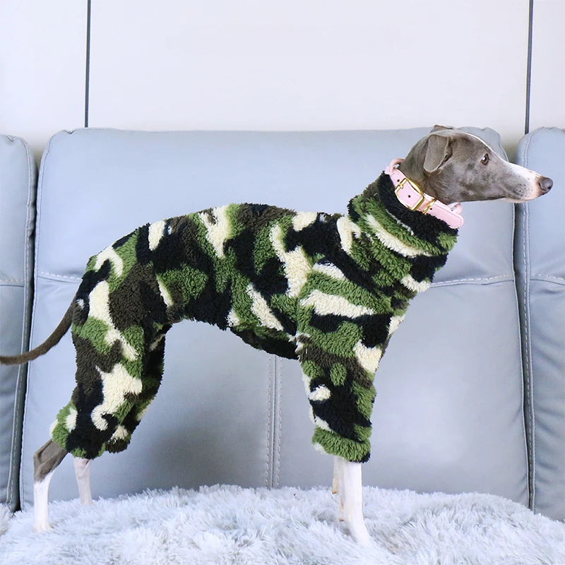 Whippet & Italian Greyhound Fleece Turtleneck Jacket – Warm Winter Dog Jumper - Maison Novaire #