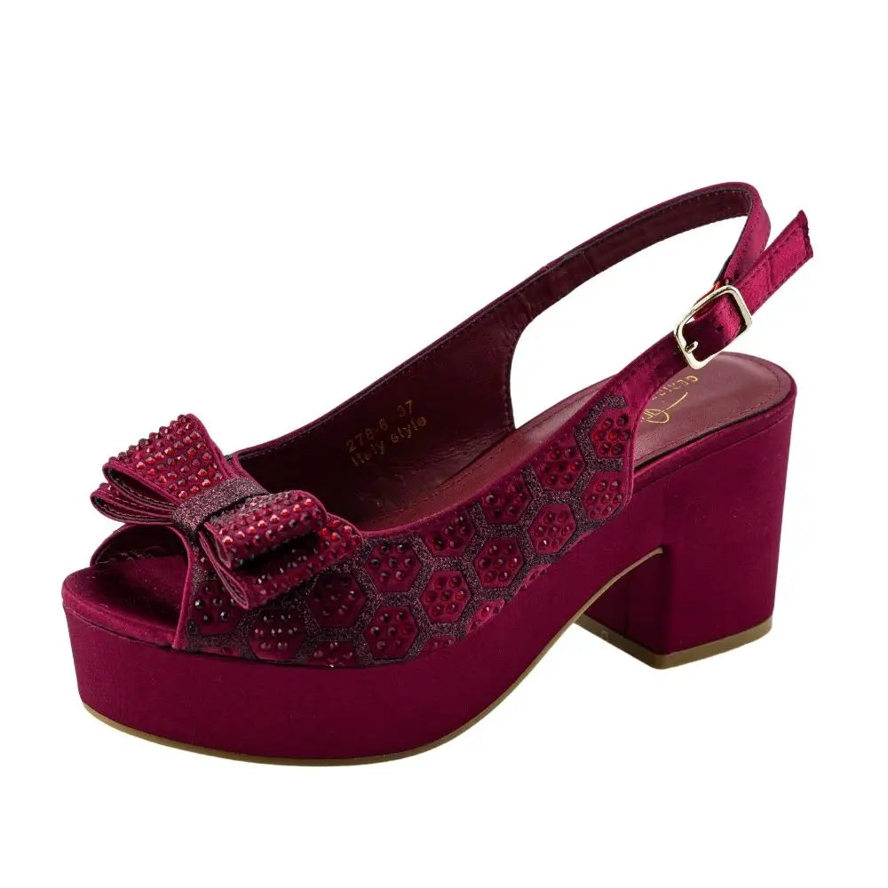 Wine Wedding High Heels Party Shoes - Maison Novaire #
