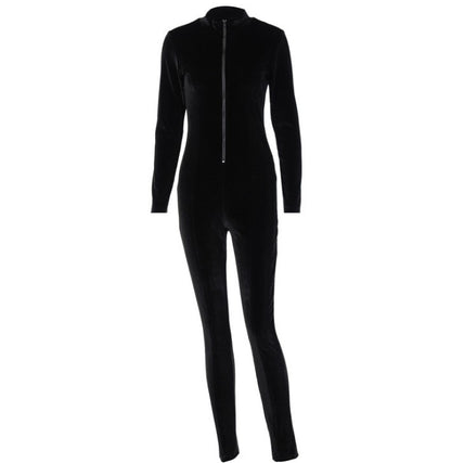 Women Long Sleeve Skinny Jumpsuit - Maison Novaire #