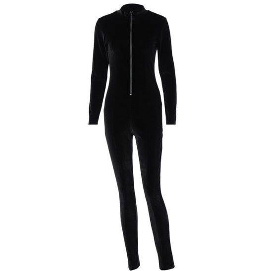 Women Long Sleeve Skinny Jumpsuit - Maison Novaire