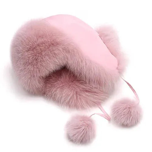 Women’s Real Fox Fur Hat - Maison Novaire #