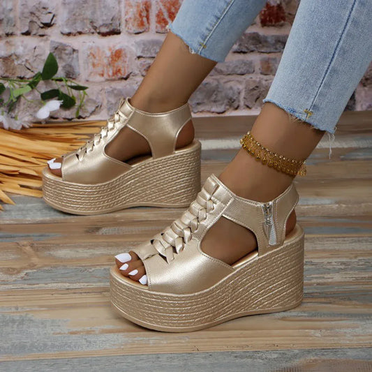 Women’s Summer Wedges Sandals – Sexy Peep Toe Platform Heels - Maison Novaire #