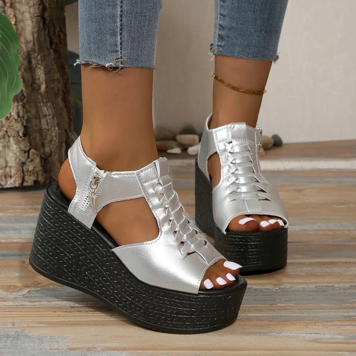 Women’s Summer Wedges Sandals – Sexy Peep Toe Platform Heels - Maison Novaire #