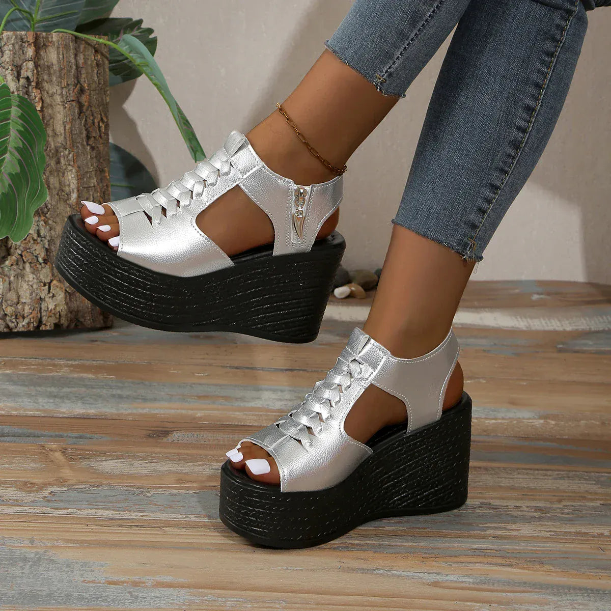 Women’s Summer Wedges Sandals – Sexy Peep Toe Platform Heels - Maison Novaire #