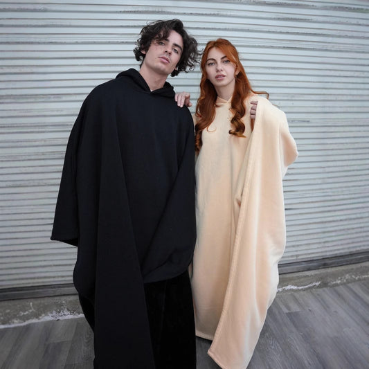 Woolen Loose Cape Tops For Men And Women - Maison Novaire #