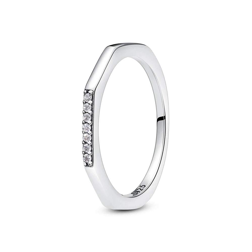 BLAKESTORE-NG Jewelries 15 / 9 Love heart 925 Sterling Silver Rings