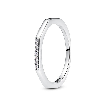 BLAKESTORE-NG Jewelries 15 / 9 Love heart 925 Sterling Silver Rings