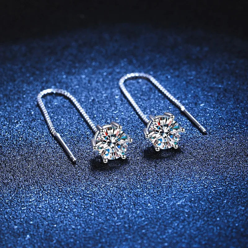 BLAKESTORE-NG Jewelries QLX NN420 Silver Stud Earrings 925 For Women