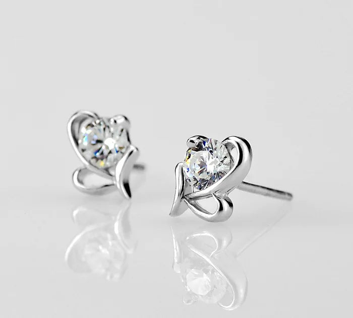 BLAKESTORE-NG Jewelries XZS ED066 Silver Stud Earrings 925 For Women