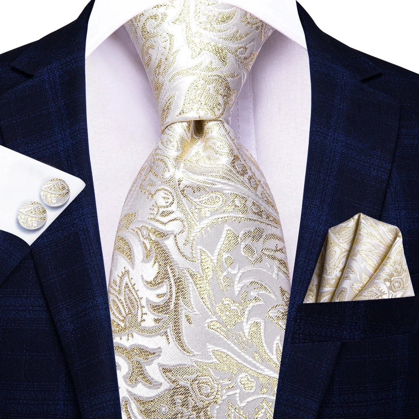 BLAKESTORE-NG Necktie 3350 Hi-Tie Black Paisley Silk Tie 8.5cm | 100% Silk Men’s Formal Luxury Necktie for Wedding Business Party