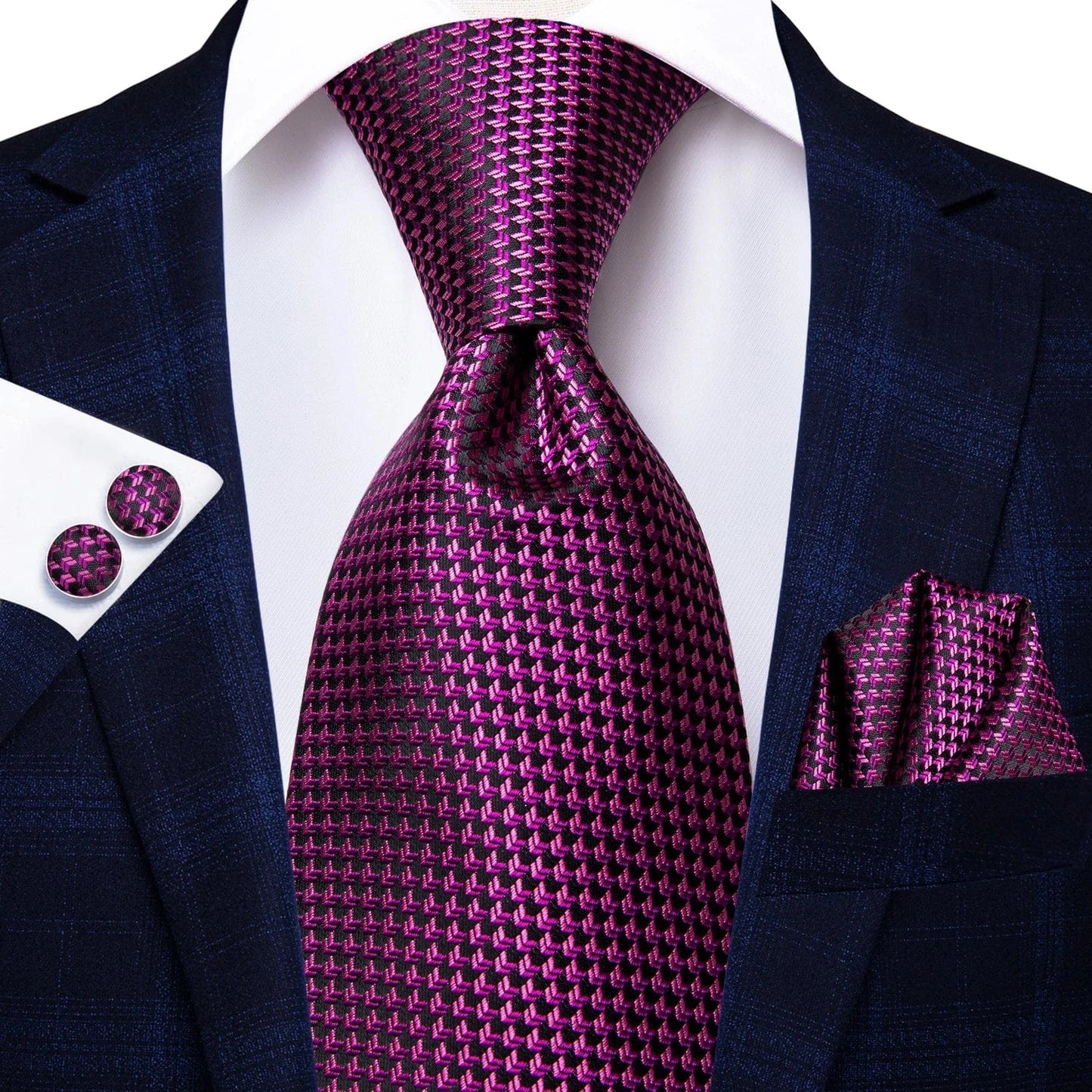 BLAKESTORE-NG Necktie 3527 Hi-Tie Black Paisley Silk Tie 8.5cm | 100% Silk Men’s Formal Luxury Necktie for Wedding Business Party