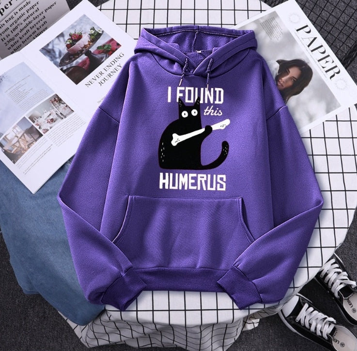 Funny Cat Hoodie Of The Humerus